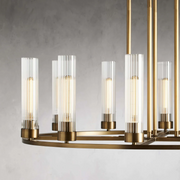 Celestia Modern Glass Round Chandelier