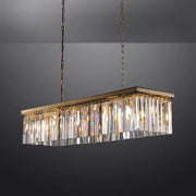 Rhysol Rectangular Crystal Chandelier 49"