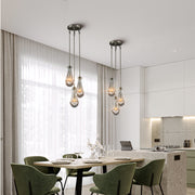 Raindrop 3-Light Rod Round Chandelier