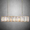 JC Hartley Crystal Rectangular Chandelier 42", 54"