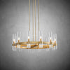 Lavelle Round Blown Glass Chandelier 36"