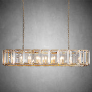 JC Hartley Crystal Rectangular Chandelier 62"