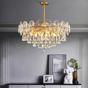 JC Copper Postmodern Luxury Crystal Chandelier