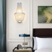 JC Aluminum Chain Wall Sconce In Living Room