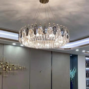 JC Luxurious K9 Crystal Chandelier Modern Ceiling Light Fixtures Set