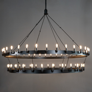 JC Caminare Vintage Filament 2-Tier Chandelier