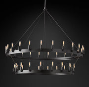 JC Caminare Vintage Filament 2-Tier Chandelier