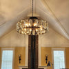 JC Hartley Crystal Round Chandelier 31"