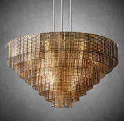 Sirena Smoke Round Chandelier 41"