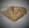 Sirena Smoke Round Chandelier 41"