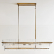 Molly Modern Glass Rectangular Chandelier