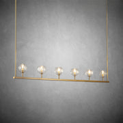 Bille De Crystal Ball Linear Chandelier 48” 60"