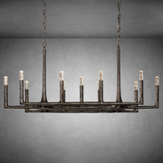 Thaddeas Forged Linear Chandelier 54" 72" 96"