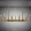 Thaddeas Forged Linear Chandelier 54" 72" 96"