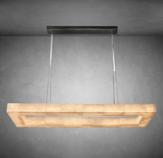 Rivaga Rectangular Calcite Chandelier 54"72"