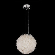 Rosalie Modern Clear Geode Quartz Crystal Ball Pendant Light