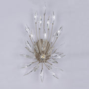 JC Lily Starburst Crystal Sputnik Wall Sconce