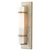 JC Alabaster Bruneau Brass Wall Sconce