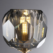 JC Seaver Clear Glass Short Wall Sconce