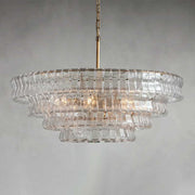 JC Ghiaccio Round Chandelier 36"