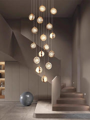 Modern Luxury Long Chandelier for Loft and Villa Spaces Chandelier Kevinstudiolives 16 Lights: 23.62" D x 118.1" H  