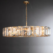 JC Aubrey Crystal Round Chandelier 60"