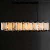 JC Aubrey Calcite Rectangular Chandelier 62"