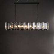 JC Aubrey  Crystal Rectangular Chandelier 62"