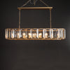 JC Aubrey  Crystal Rectangular Chandelier 62"