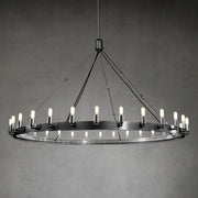 JC Caminare Vintage Round Chandelier Black Color