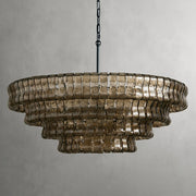 JC Ghiaccio Round Chandelier 36"