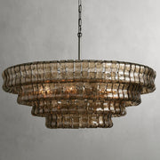 JC Ghiaccio Round Chandelier 36"