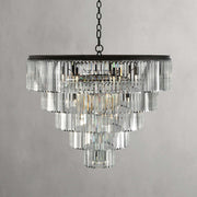 Gideon Crystal Tiered Round Chandelier