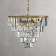 Gideon Crystal Tiered Round Chandelier