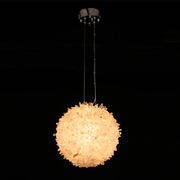 Rosalie Modern Clear Geode Quartz Crystal Ball Pendant Light