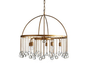 Crystal Ball Amara Round Chandelier 5 Light / 8 Light