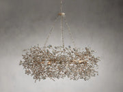 JC Art Design Crystal Florals Chandelier for Living Room/Bedroom/Dining Room/Kitchen island