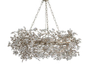 JC Art Design Crystal Florals Chandelier for Living Room/Bedroom/Dining Room/Kitchen island