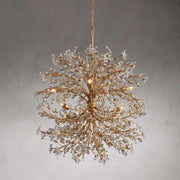 JC Art Design Crystal Florals Chandelier for Living Room/Bedroom/Dining Room/Kitchen island