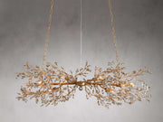 JC Art Design Crystal Florals Chandelier for Living Room/Bedroom/Dining Room/Kitchen island