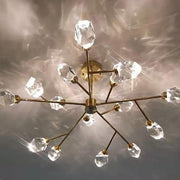 Branch 15-Lights Copper Modern Crystal Chandelier