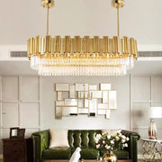 Natasha Modern Luxury Crystal Light Rod Chandelier