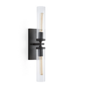 Fiora Modern Linear Glass Wall Sconces 2 Lights