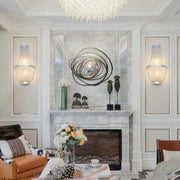 JC Aluminum Chain Wall Sconce In Living Room