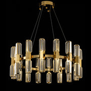 JC Olivia 1-Tier Round Crystal Led Chandelier