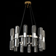 JC Olivia 1-Tier Round Crystal Led Chandelier