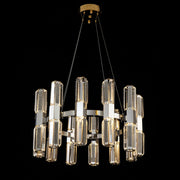 JC Olivia 1-Tier Round Crystal Led Chandelier