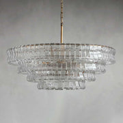 JC Ghiaccio Round Chandelier 36"