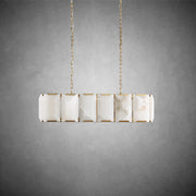 Harlew Calcite Rectangular Chandelier 42"