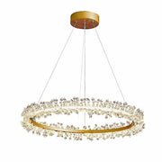 JC Helena Ring Crystal Golden Round Chandelier